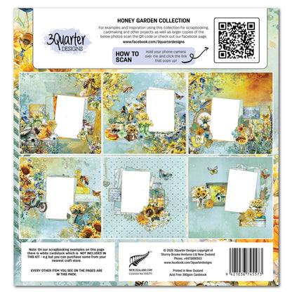 3Quarters Designs - Honey Fields - 12"x12" Pack