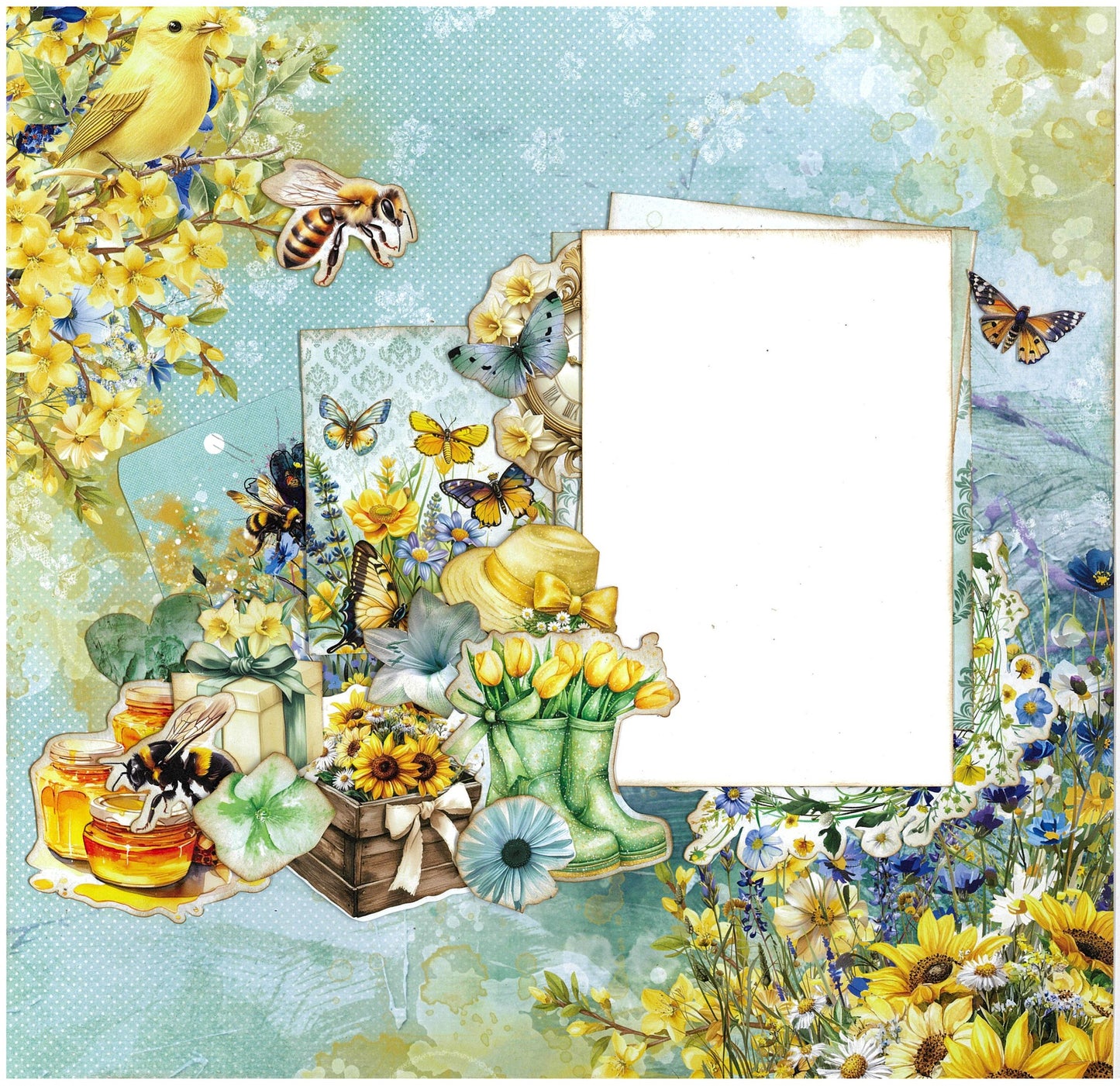 3Quarters Designs - Honey Fields - 12"x12" Pack