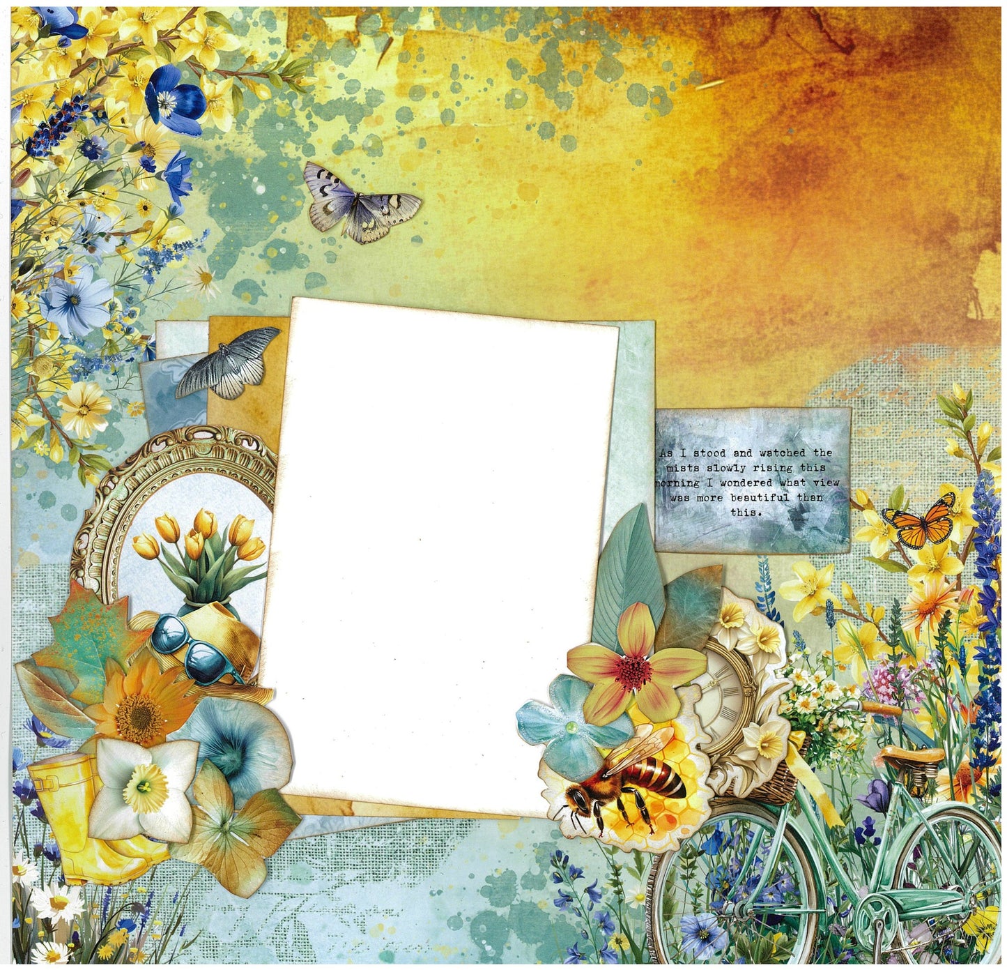 3Quarters Designs - Honey Fields - 12"x12" Pack