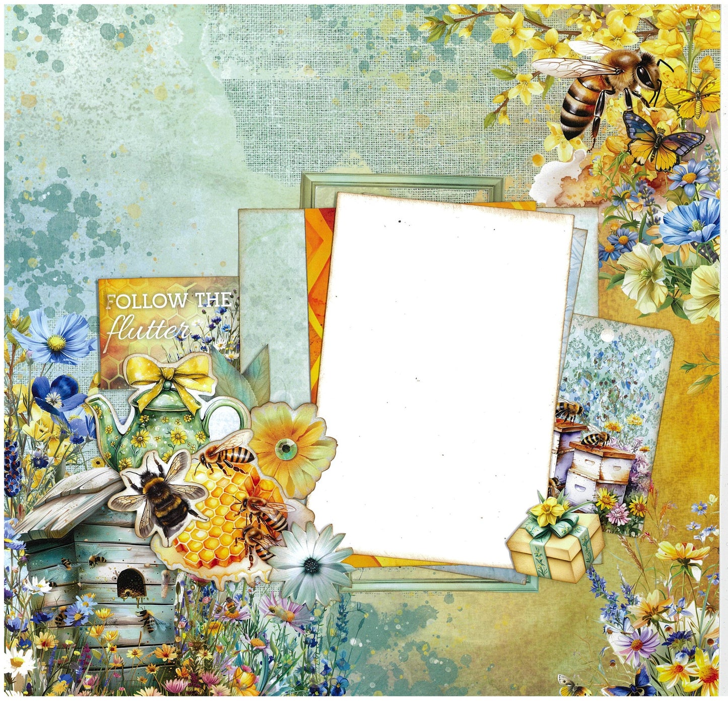 3Quarters Designs - Honey Fields - 12"x12" Pack