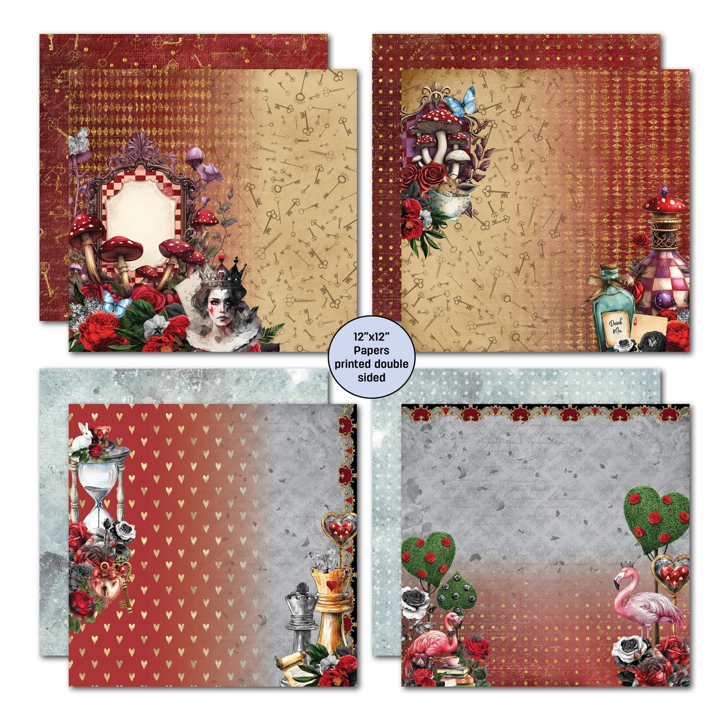 3Quarters Designs - Red Queen - 12"x12" Pack