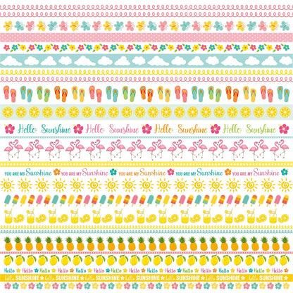 Sunshine & Lemonade Cardstock Pack 12"X12" 24/Pkg
