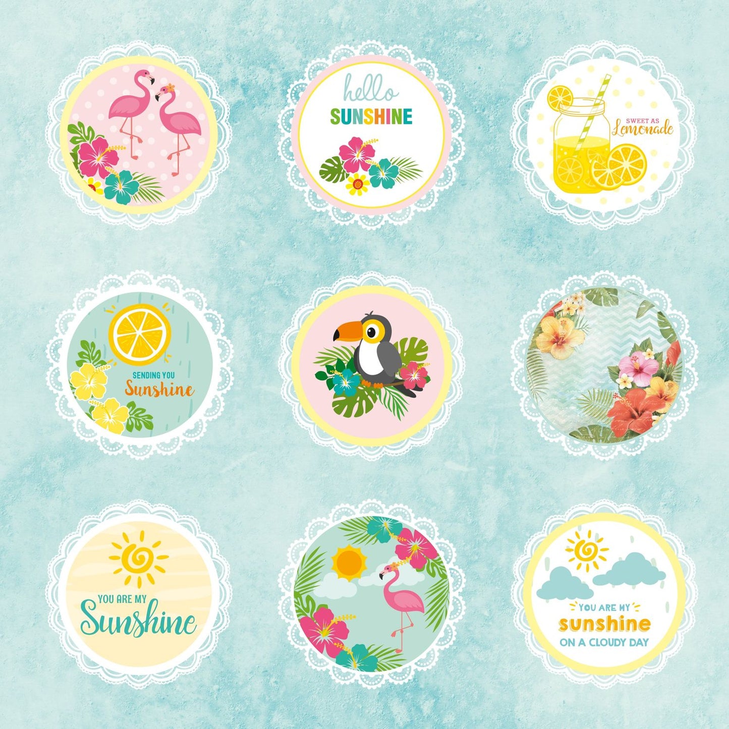 Sunshine & Lemonade Cardstock Pack 12"X12" 24/Pkg