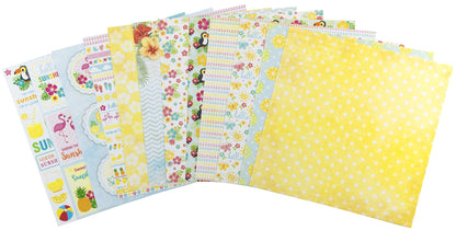 Sunshine & Lemonade Cardstock Pack 12"X12" 24/Pkg