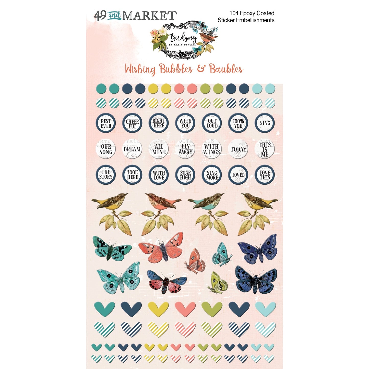 Birdsong Stickers - Wishing Bubbles & Baubles