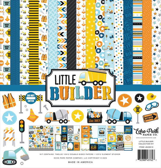 Little Builder Collection Paper Pack 12"X12"