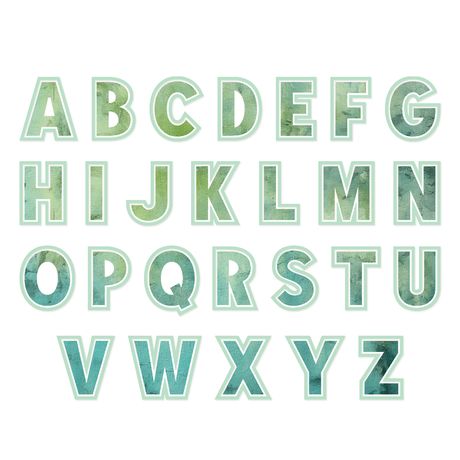 Sizzix Thinlits Die Set - This Or That 2 Inch Alphabet by 49 and Market