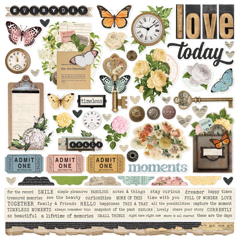 Simple Stories Collection Kit 12"X12" - Simple Vintage Junk Drawer