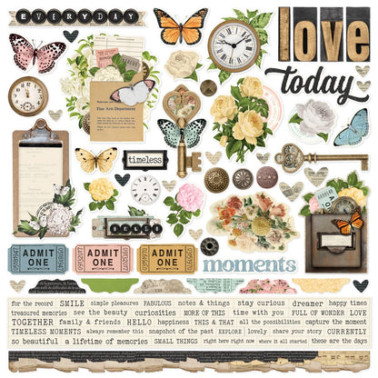 Simple Stories Collection Kit 12"X12" - Simple Vintage Junk Drawer