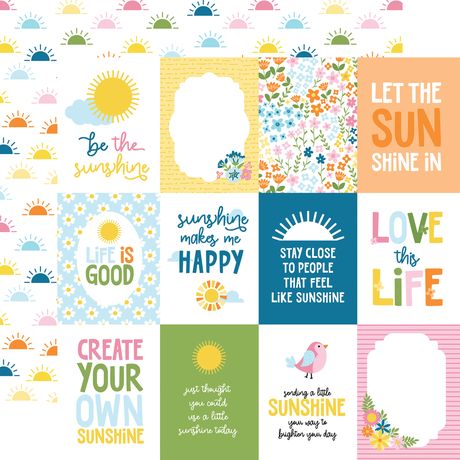 You Are My Sunshine Collection Paper Pack 12"X12"