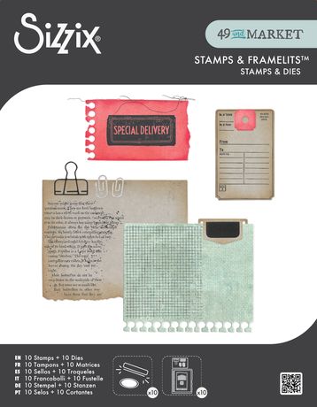 Sizzix Clear Stamp With Framlits Die By 49 & Market - Creative Combos