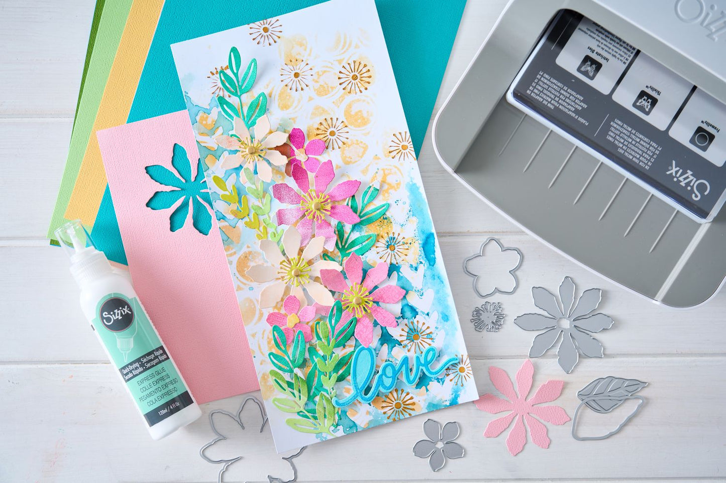 Sizzix A6 Layered Stencils By Vicki Boutin 4/Pkg