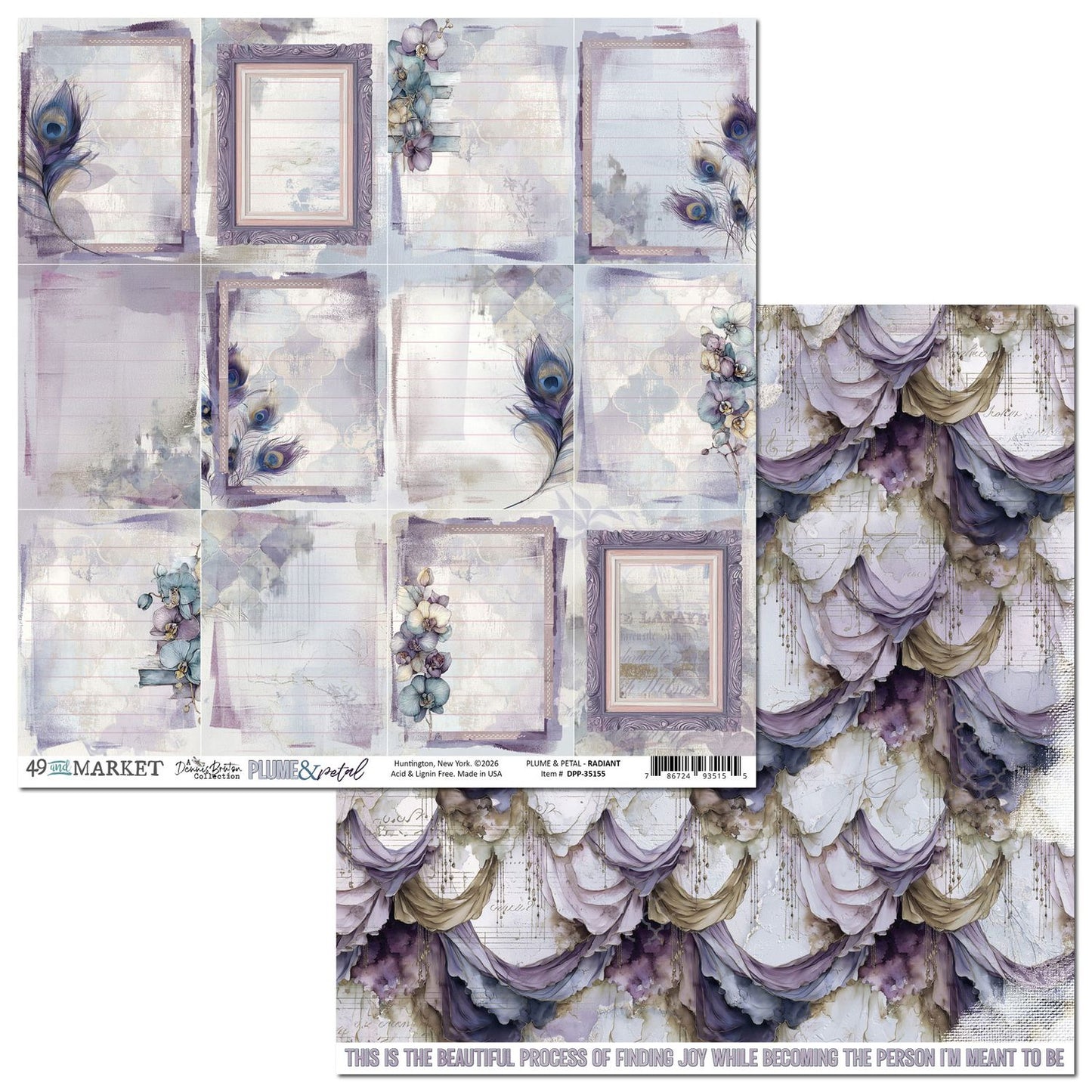 Plume & Petal 12x12 Collection Pack by Dennis Bruton