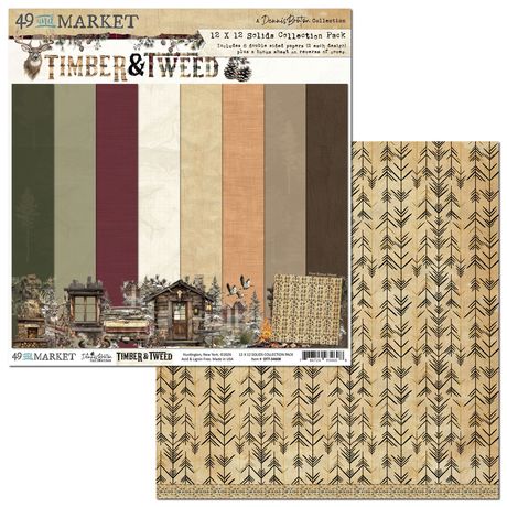 Timber & Tweed 12x12 Solid Cardstock Pack by Dennis Bruton