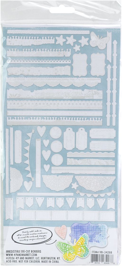 49 And Market Die-Cuts - Irresistible Die-Cut Borders by Vicki Boutin