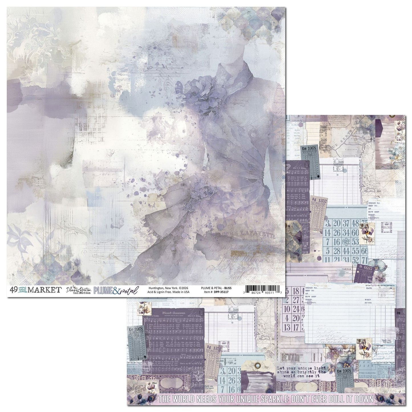 Plume & Petal 12x12 Collection Pack by Dennis Bruton