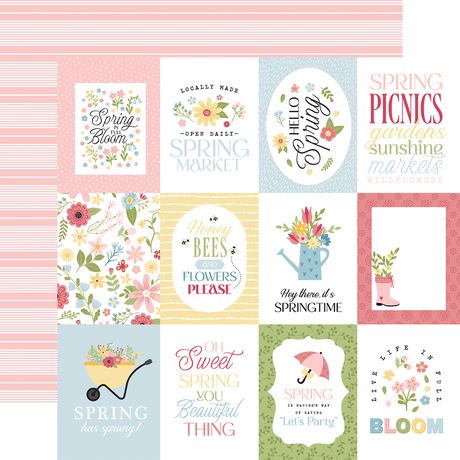 In Full Bloom Collection Paper Pack 12"X12"