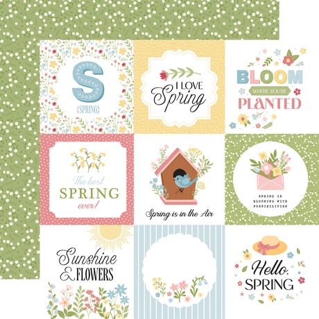 In Full Bloom Collection Paper Pack 12"X12"