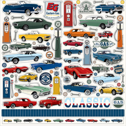 Cars Collection Paper Pack 12"X12" by Steven Duncan