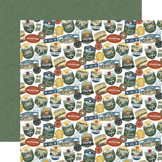 It's Time To Travel Collection Paper Pack 12"X12"