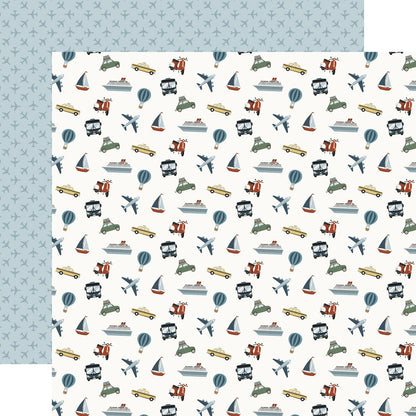 It's Time To Travel Collection Paper Pack 12"X12"