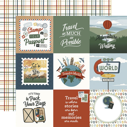 It's Time To Travel Collection Paper Pack 12"X12"
