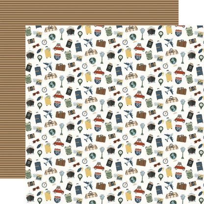 It's Time To Travel Collection Paper Pack 12"X12"