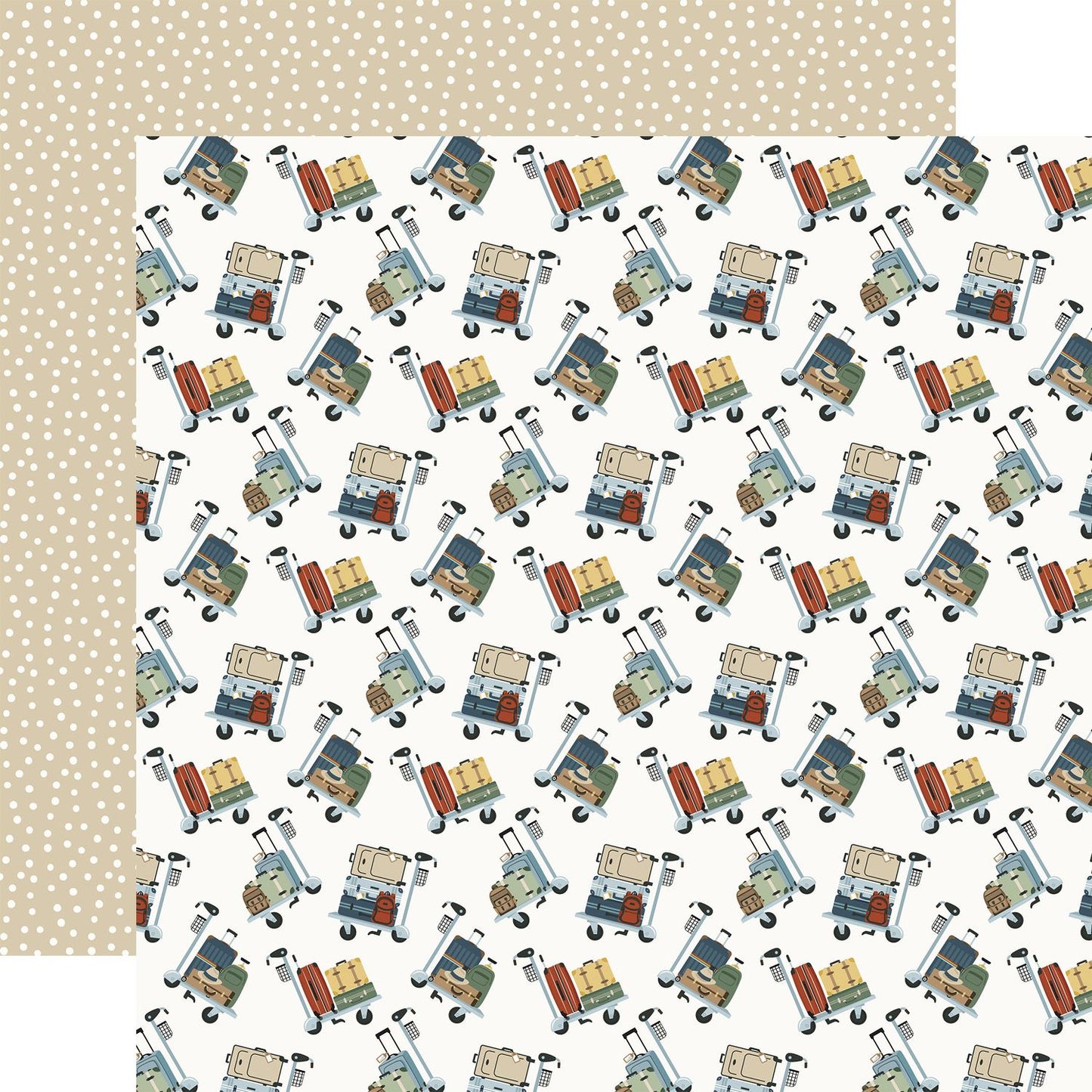 It's Time To Travel Collection Paper Pack 12"X12"