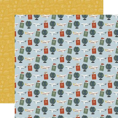 It's Time To Travel Collection Paper Pack 12"X12"