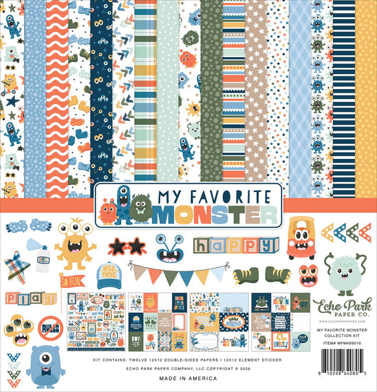 My Favorite Monster Collection Paper Pack 12"X12" - PRE ORDER