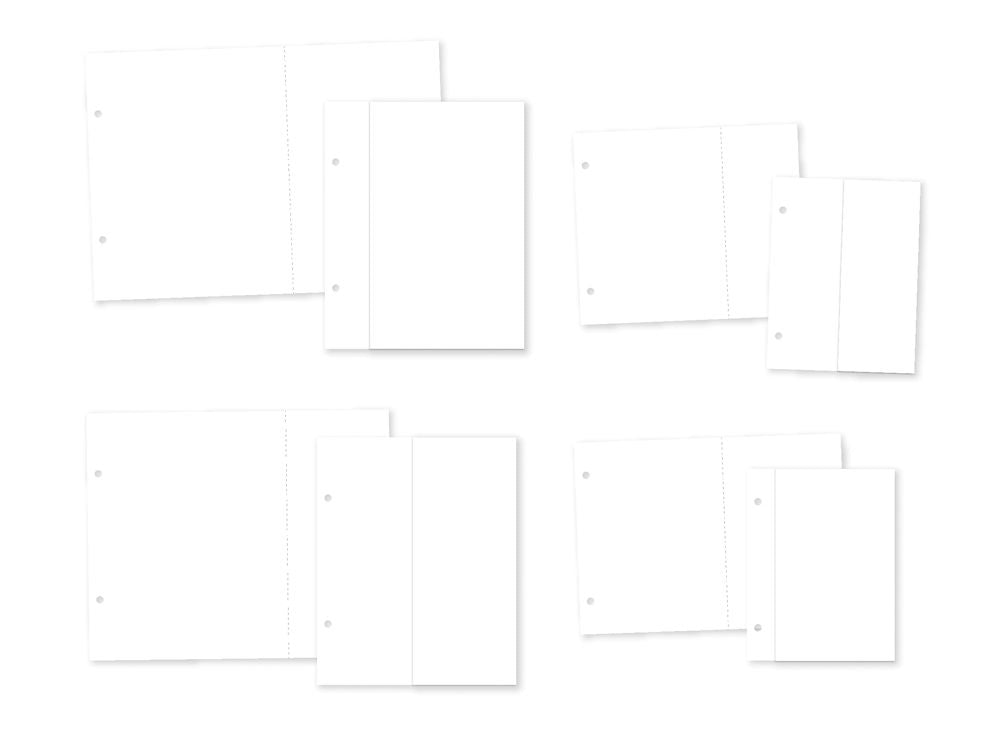 Simple Stories Sn@p! Flip Pages For 6"X8" Binders - 4 Flip Page Inserts
