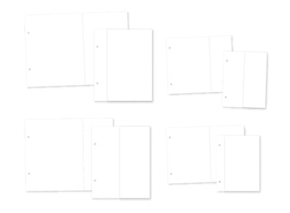 Simple Stories Sn@p! Flip Pages For 6"X8" Binders - 4 Flip Page Inserts