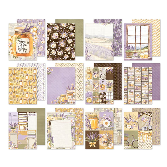 Simple Stories Paper Pad 6"X8" - Simple Vintage Lavender Fields