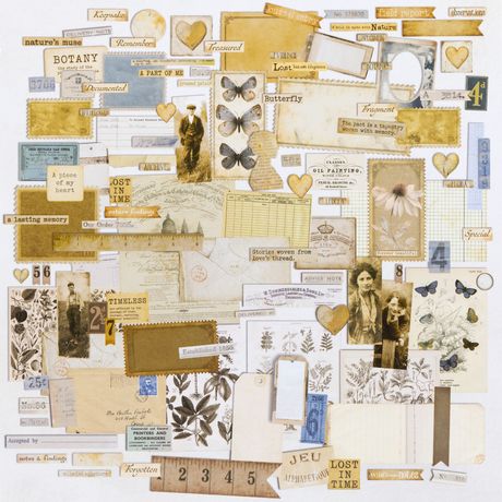 Faded Memory Lane Ephemera Set by Nuneka and Art House Whimsy
