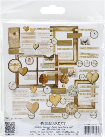 Faded Memory Lane Chipboard Set by Nuneka and Art House Whimsy