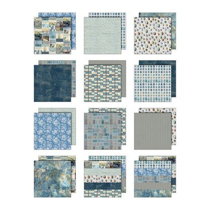 Idea-ology Double- Sided Cardstock 12"X12" - Palette Collection: Blue