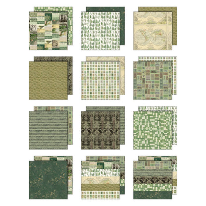 Idea-ology Double- Sided Cardstock 12"X12" - Palette Collection: Green