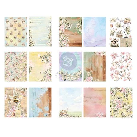 Prima Double-Sided Paper Pad 6"X8" - Among the Wildflowers