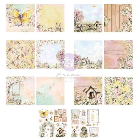 Prima Double-Sided Paper Pad 12"X12" - Among the Wildflowers