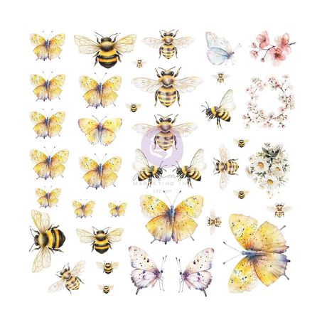 Prima Among the Wildflowers Vellum Ephemera - Spring Wings