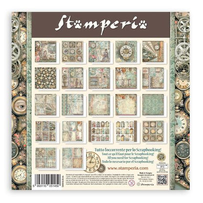 Gardens of Time - Stamperia Single-Sided Paper Pad 12"x12"