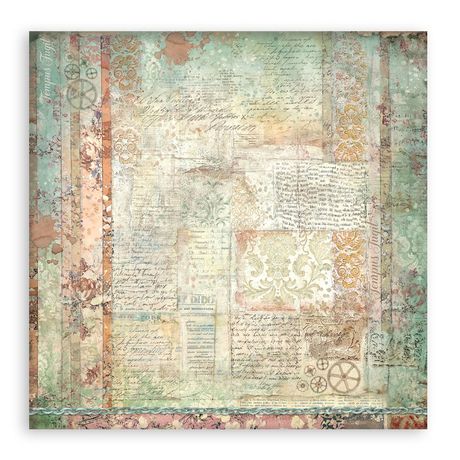 Gardens of Time - Stamperia Single-Sided Paper Pad 12"x12"