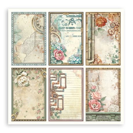Gardens of Time - Stamperia Single-Sided Paper Pad 12"x12"