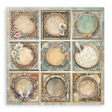 Gardens of Time - Stamperia Single-Sided Paper Pad 12"x12"