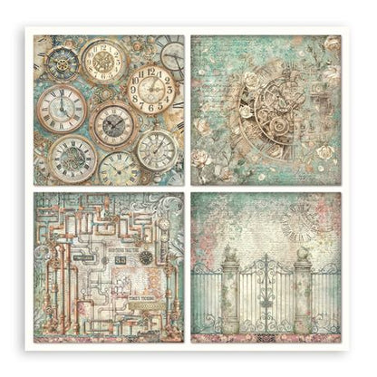 Gardens of Time - Stamperia Single-Sided Paper Pad 12"x12"