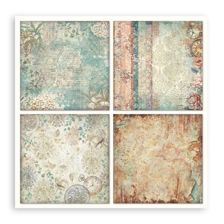 Gardens of Time - Stamperia Single-Sided Paper Pad 12"x12"