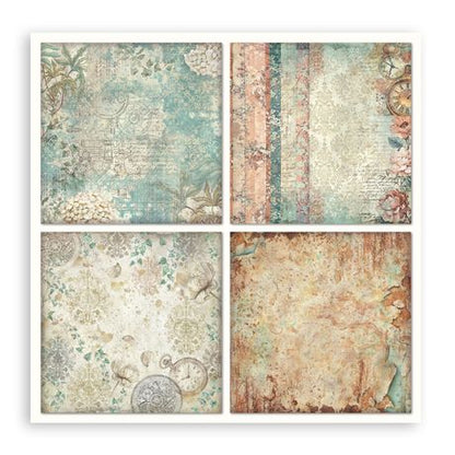 Gardens of Time - Stamperia Single-Sided Paper Pad 12"x12"
