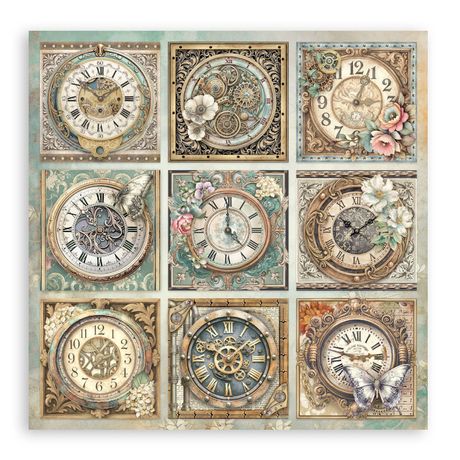 Gardens of Time - Stamperia Single-Sided Paper Pad 12"x12"