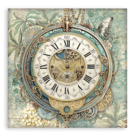 Gardens of Time - Stamperia Single-Sided Paper Pad 12"x12"