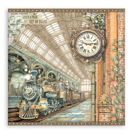 Gardens of Time - Stamperia Single-Sided Paper Pad 12"x12"